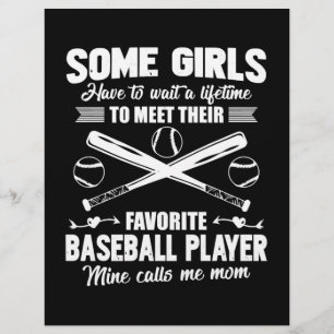 Baseball Moeder T-shirt Flyer