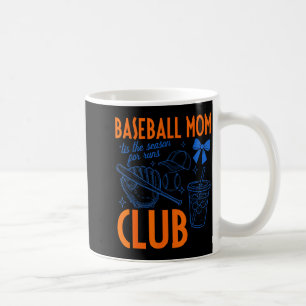 Baseball moederclub tis het seizoen voor runs grap koffiemok