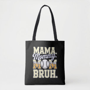 Baseball Mom Bruh Grappig Ice Cream Drip Design Draagtas