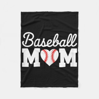 Baseball Mom Shirt Vrouwen Baseball Hart Moeders D Fleece Deken