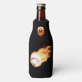 Baseball Monogram Flesjeskoeler (Fles Voorkant)