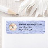 BASEBALL MONOGRAMMÉ, - ÉTIQUETTES D'ADRESSE DE RET (En situation)