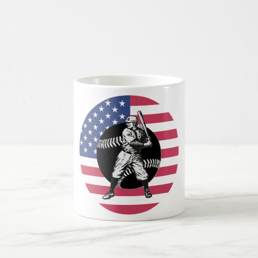 Baseball : Mug café Vintage (Centre)