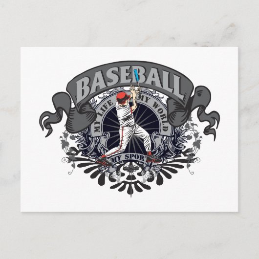 Baseball My Sport Briefkaart (Voorkant)