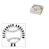 Baseball Name en Jersey Number personaliseren Rubberstempel (Gestempeld)