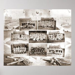 Baseball National League 1888 Poster