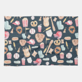 Baseball Navy Texture Theedoek (Horizontaal)