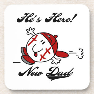 Baseball New Dad T-shirts en cadeautjes Onderzetter