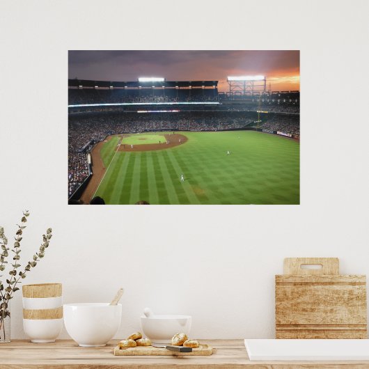 Baseball Night Poster (Keuken)