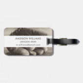 Baseball Nostalgia - Mitt en Baseball Bagagelabel (Achterkant horizontaal)