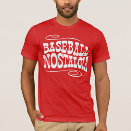 Baseball Nostalgia Red T-shirt