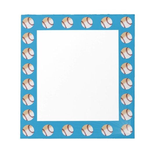 Baseball Note Pad Notitieblok (Voorkant)