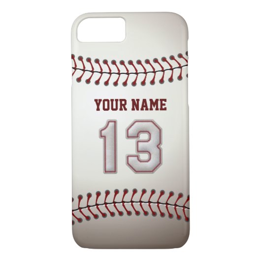 Baseball nummer 13 met Jouw naam - Moderne zedelij Case-Mate iPhone Case (Achterkant)