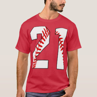 Baseball Nummer 21 21 Baseball Jersey Favoriet PL T-shirt