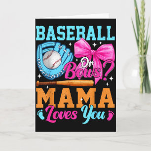 Baseball Of Bogen Je Mama Houdt Van Jou Geslacht O Kaart