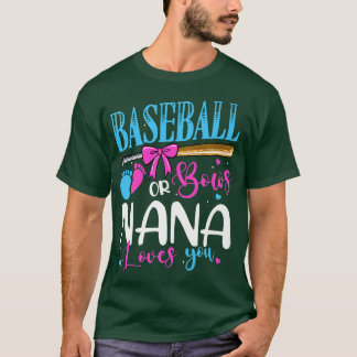 Baseball of Bokes Nana houdt van je roze of blauwe T-shirt