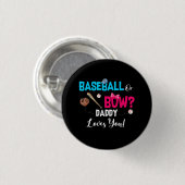 Baseball of bows Gender onthullen partijgenoot pap Ronde Button 3,2 Cm (Voorkant /achterkant)