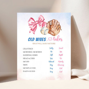 Baseball of Bows Geslacht Onthullen Oude Vrouwen V Poster