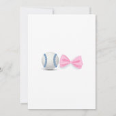 Baseball of Bows, uitnodiging voor genderonthullin (Achterkant)