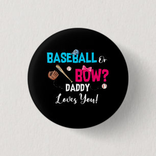 Baseball of bws gender onthullen partijdepots ronde button 3,2 cm