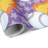  Baseball of Softball Cadeaupapier (Rol Hoek)
