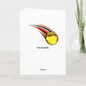 Baseball of Softball Mam Birthday Kaart (Achterkant)