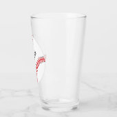 Baseball-ontwerp Drink glas (Links)
