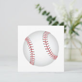 Baseball-ontwerphonkbal met aangepaste BG-kleur Feestdagenkaart (Staand voorkant)