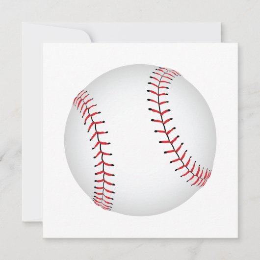 Baseball-ontwerphonkbal met aangepaste BG-kleur Feestdagenkaart (Voorkant)