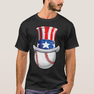 Baseball oom Sam 4 juli Boys American Flag T-shirt