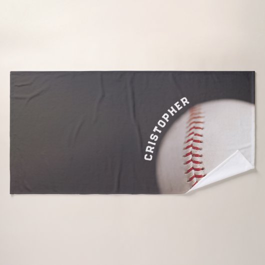 Baseball op maat badhanddoek (Badhanddoek)