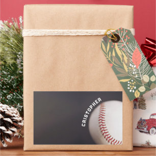 Baseball op maat rechthoekige sticker