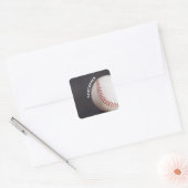 Baseball op maat vierkante sticker (Envelop)