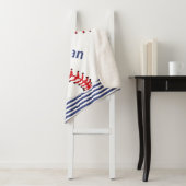 Baseball op Stripes Design Sherpa Blanket Deken (In situ)