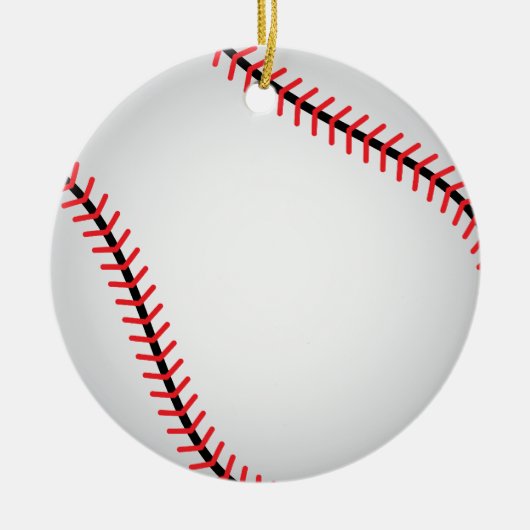 Baseball-Ornament - SRF Keramisch Ornament (Voorkant)