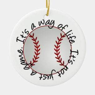 Baseball-Ornament - SRF Keramisch Ornament