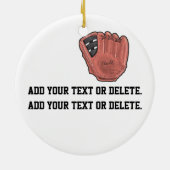 Baseball-Ornament - SRF Keramisch Ornament (Achterkant)