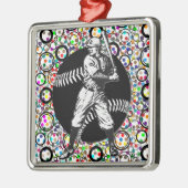 Baseball : Ornement métallique Vintage (Gauche)