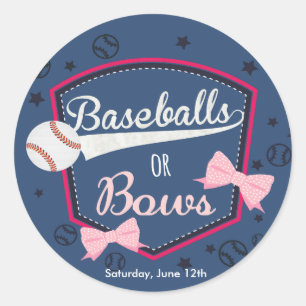 Baseball ou arcs, Stickers de révélation de genr