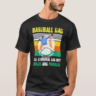 Baseball pa is een gewone vader, maar een gewone v t-shirt