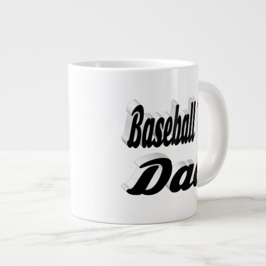 Baseball Pap halve tekst Giant Coffee Mok (Voorkant rechts)