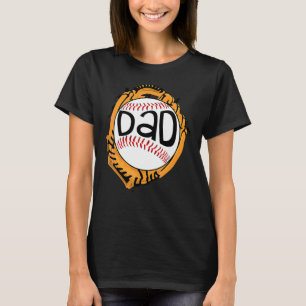 Baseball Pap voor honkbal Softball Mam vaders D T-shirt