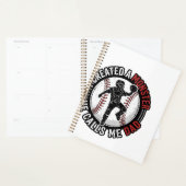 Baseball Papa Monstre Vintage Catcher Conception d (Devant avec enveloppe)