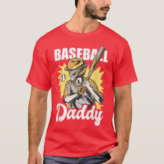 Baseball Papa voor Vaderdag T-shirt