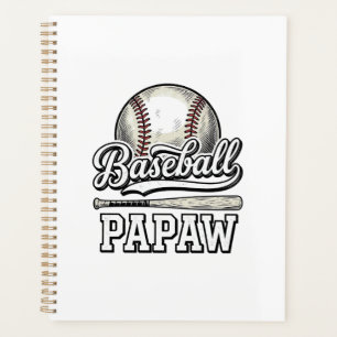 Baseball Papaw Gravure Vintage T-Shirt Design_1