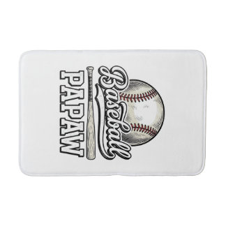 Baseball Papaw Vintage Gravure Shirt Ontwerp_1 Badmat