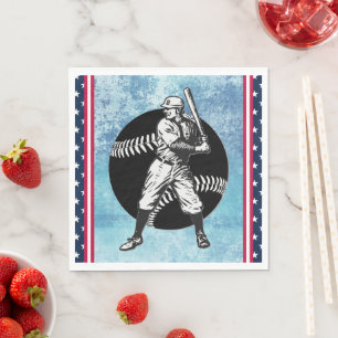 Baseball: papier Napkin Servet
