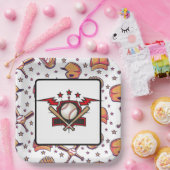 Baseball  papieren bordje (Feest)