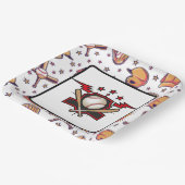 Baseball  papieren bordje (Gebogen)