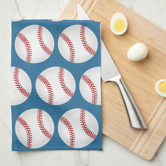 Baseball Patroon Theedoek (Quarter Fold)